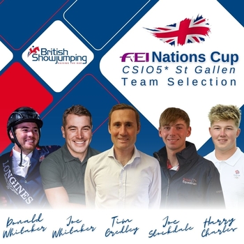 British Showjumping Team announced for CSIO5* St Gallen FEI Nations Cup