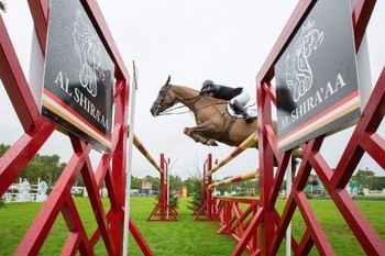 Harriet Nuttall on high during Hickstead's Ladies’ Day