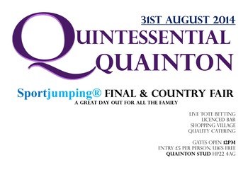 Not competing on Sunday 31st August? Then visit Quintessential Quainton