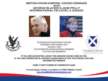 British Showjumping - Judges Training - Thursday 30th March 2017