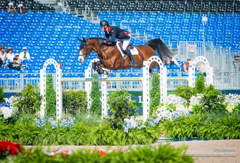 Equestrian Team GBR Jumpers complete their first day at FEI World Equestrian Games, Tryon