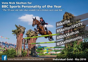 VOTING IS NOW OPEN! VOTE NICK SKELTON FOR BBC SPOTY 2016!