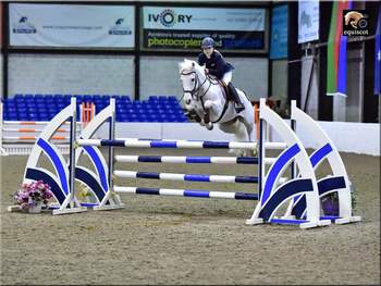 Natasha Hamilton wins the 138cms Hickstead qualifier at Morris EC