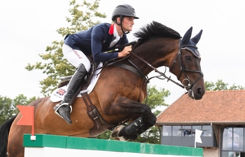 William Fletcher takes the win in the International Stairway at the South of England Show William Fletcher takes the win in the International Stairway at the South of England Show