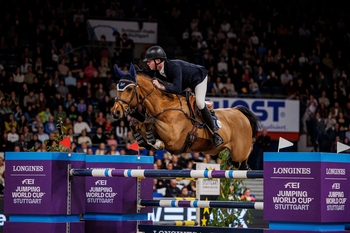 Harry Charles is narrowly beaten into second in the Longines FEI World Cup Qualifier of Stuttgart Harry Charles is narrowly beaten into second in the Longines FEI World Cup Qualifier of Stuttgart