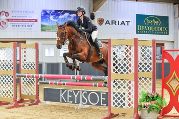Alice Ellison heads the Horseware Bronze League Semi Final at The College Equestrian Centre, Keysoe