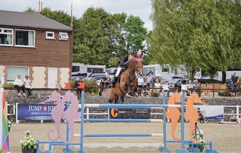 Carron Nicol lifted the magnificent King of Jordan Cup as winner of the top-billed Longines world ranking 2* Grand Prix at Chepstow Summer International with RRH Out Of The Blue