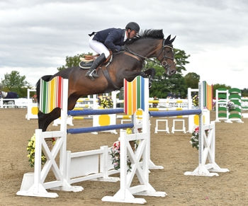 David Quigley & Morgan Kent win the Horse & Hound Senior Foxhunter Second Round at Arena UK