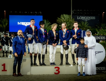 Great Britain finish third at the CSIO4* Nations Cup of Sharjah