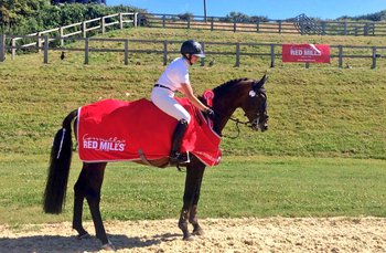 Georgie Crumley jumps to a Connolly’s RED MILLS Senior Newcomers Second Round Win at Pyecombe Horse Show