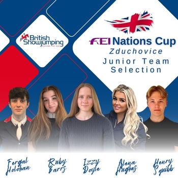 British Showjumping’s Youth Teams announced for Nations Cup in Zduchovice, Czechia