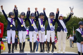 Great Britain reign with Team Gold at the FEI Pony European Championships Great Britain reign with Team Gold at the FEI Pony European Championships