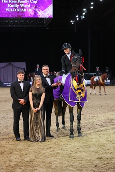 Emily Ward and Wild Star HF shone brightly at Horse of the Year Show to secure a memorable victory in the Rees Family Cup international class.
