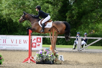 Lucy Capper got an early birthday present with a win in the STX UK Pony Foxhunter Second Round at South View Summer Pony Premier 