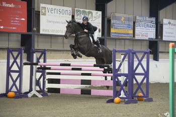 Michaela Webb triumphs in the SEIB Winter Novice Qualifier at Crofton Manor Equestrian Centre