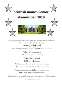 Scottish Senior Awards Ball - Tickets now on sale!! Scottish Senior Awards Ball - Tickets now on sale!!
