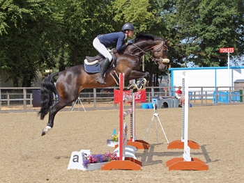 Rosie Pindar takes the Equitop Myoplast Senior Foxhunter Second Round at the Scottish Summer Extravaganza