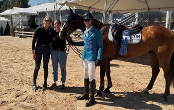 Sam Hutton jumps to victory in New York with a new ride