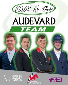 British Showjumping’s Team Audevard announced for CSIO5* Abu Dhabi Longines League of Nations 