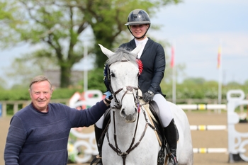 Samantha Wiseman and As His Lordship Lead the Way at South View GFS Saddles Newcomers Second Round 
