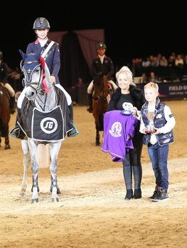 Tahnia Jordan-Jones wins the Squibb Group Pony Foxhunter Championship