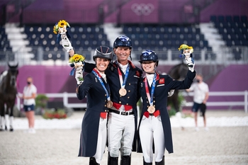 British Equestrian Dressage team secure Team Bronze in Tokyo British Equestrian Dressage team secure Team Bronze in Tokyo