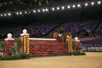 A win for Padraic Judge in The Naylors Equestrian Puissance