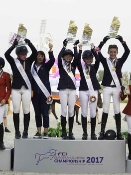 British Showjumping’s Team NAF Children win European Team Gold