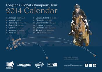 Longines Global Champions Tour 2014 Schedule Announced Longines Global Champions Tour 2014 Schedule Announced